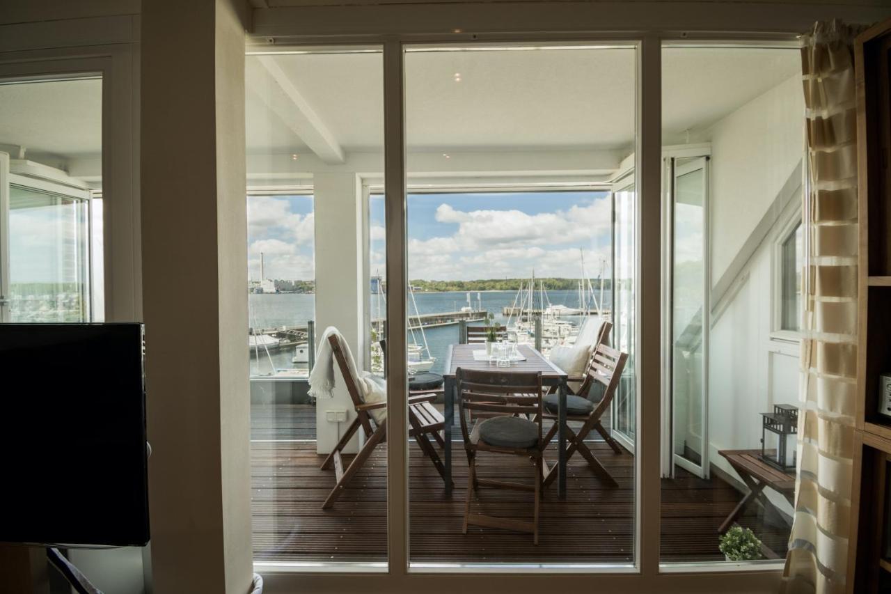 Fewo1846 - Baltic Lodge - Komfortable Maisonettewohnung Mit 3 Schlafzimmern, Balkon Und Blick Auf Die Marina Sonwik Flensburg Bagian luar foto